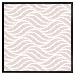 "Andrew Lee Geometric Pattern With Leaves (Picutre Frame) / 16X16"" / Oak" - thumbnail 4