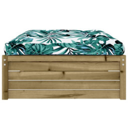 Walplus Garden Outdoor Footstool 120X80 Cm Impregnated Wood Pine - thumbnail 4