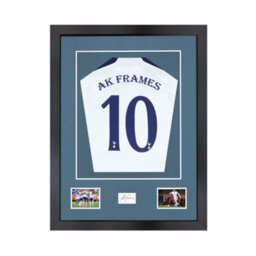"AK Frames 77.5X58.5Cm Matte Black Shirt Frame With Pompadour Mount -49X42.5Cm Shirt Window -5X.3.5"" Photos - 7.5X4.5Cm Name Plate" - thumbnail 1