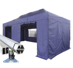 Crocodile Trading 3M X 6M Extreme 40 Commercial Instant Shelter Pop Up Gazebos Frame, Canopy & Sides - Navy Blue - thumbnail 1