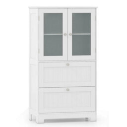 Floor Cabinet Freestanding Bathroom Storage Cabinet - thumbnail 3