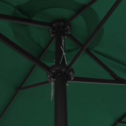 Berkfield Durable Outdoor Parasol With Aluminium Pole 460X270 Cm Green - thumbnail 6