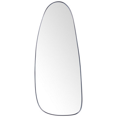 Beliani Wall Mirror Cergy 39 Cm 95 Cm Metal Black - image 1