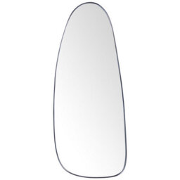 Beliani Wall Mirror Cergy 39 Cm 95 Cm Metal Black - thumbnail 1