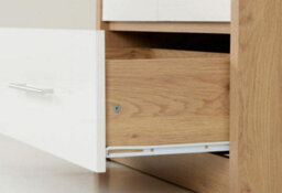 Seconique Seville Oak And White Finish 2 Door Wardrobe - thumbnail 7