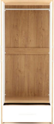 Seconique Seville Oak And White Finish 2 Door Wardrobe - thumbnail 3