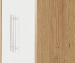 Seconique Seville Oak And White Finish 2 Door Wardrobe - thumbnail 6