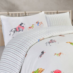 Smart Living Luxury Soft Reversible Pooches In Jumpers Duvet Cover & Pillowcases - thumbnail 3
