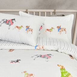 Smart Living Luxury Soft Reversible Pooches In Jumpers Duvet Cover & Pillowcases - thumbnail 4