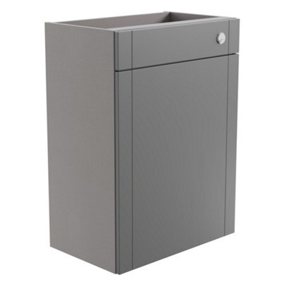 Ashford Matt Dusty Grey Shaker Freestanding Toilet Cabinet (H)820mm X (W)595mm - image 1