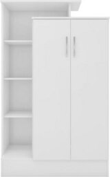 Seconique Nevada Petite Open Shelf Wardrobe White Gloss Finish - thumbnail 3