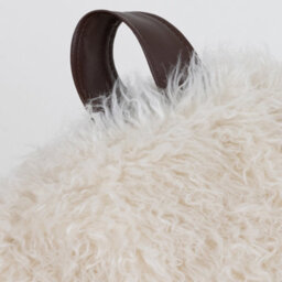Icon Cocoon Faux Fur Bean Bag Natural Bean Bag Chairs - thumbnail 6