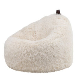 Icon Cocoon Faux Fur Bean Bag Natural Bean Bag Chairs - thumbnail 1