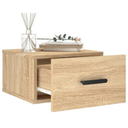 Berkfield Wall-Mounted Bedside Cabinets 2 Pcs Sonoma Oak 35X35X20 Cm - thumbnail 4