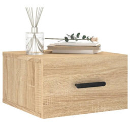 Berkfield Wall-Mounted Bedside Cabinets 2 Pcs Sonoma Oak 35X35X20 Cm - thumbnail 3