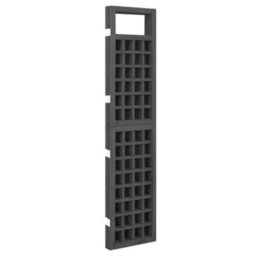 Berkfield Durable 4-Panel Room Divider/trellis Solid Fir Wood Black 161X180 Cm - thumbnail 4