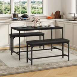 Dining Bench Industrial Indoor Dining Table Bench 100 X 30 X 48 Cm - thumbnail 3