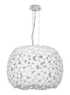 Luminosa Lighting Luminosa Dioniso 5 Light Pendant Ceiling Light White 65X40.5Cm