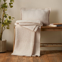 Pineapple Elephant Jaipur Chunky Waffle Cotton 150X200Cm Blanket Throw Natural - thumbnail 4