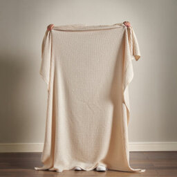 Pineapple Elephant Jaipur Chunky Waffle Cotton 150X200Cm Blanket Throw Natural - thumbnail 2
