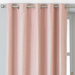 Paoletti Atlantic Twill Woven Room Darkening Eyelet Curtain Pair Blush (W)229Cm X (D)137Cm - thumbnail 2