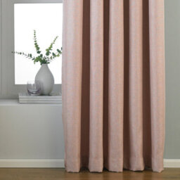 Paoletti Atlantic Twill Woven Room Darkening Eyelet Curtain Pair Blush (W)229Cm X (D)137Cm - thumbnail 3