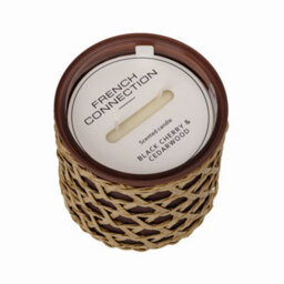 French Connection Large Scented Candle Jar - Black Cherry & Cedarwood - thumbnail 4