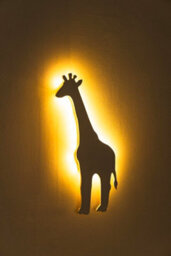 Marco Paul Wall Mounted White Wooden Night Light Giraffe