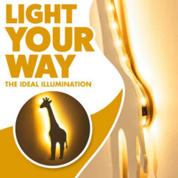 Marco Paul Wall Mounted White Wooden Night Light Giraffe - thumbnail 7
