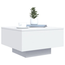 Berkfield Coffee Table White 55X55X31 Cm Engineered Wood - thumbnail 4