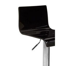 Orsina Modern Design Black Acryclic Bar Stool, Sleek Kitchen Stool For Breakfast, Comfortable Modern Bar Stool - thumbnail 5