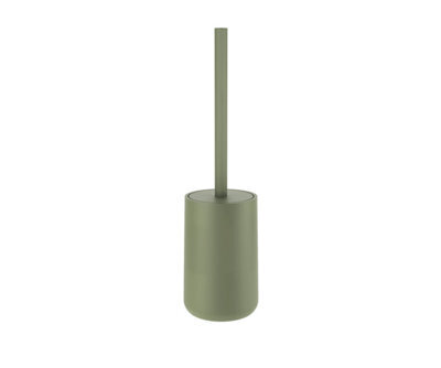 Cosmic Toilet Brush, Free-Standing,  Polyresin Soft Touch, Sage Green, Saona Collection - image 1
