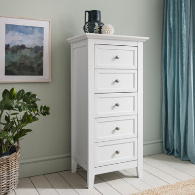 Nöa & Nani Noa & Nani Chest Of Drawers 5 Drawer Tall In Classic White Karlstad - image 1