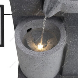 Breeins Outdoor Solar Powered Cascading Water Feature  Garden Layered Led Fountain Outdoor Ornament Statue Fountain 72Cm - thumbnail 5