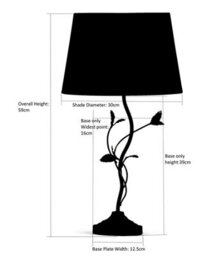 Lighting Supermarket Leaf Antique Brass Table Lamp With Ivory Linen Shade - thumbnail 6