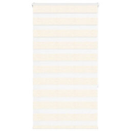 Berkfield Modern Zebra Blind Marble Beige 80X150 Cm Fabric Width 75.9 Cm Polyester - thumbnail 2