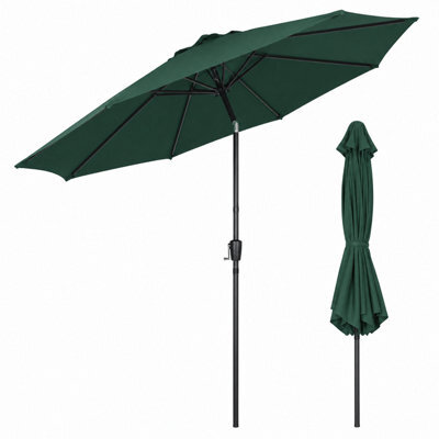Billtix 3M Garden Parasol Umbrella Crank Tilt Patio Sun Shade Outdoor Canopy Uv Resistant Green 290Cm - image 1