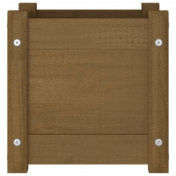 Berkfield Garden Planter Honey Brown 31X31X31 Cm Solid Pinewood - thumbnail 4