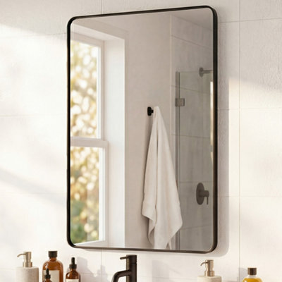 Yezi Wall Mirror 50X75Cm Bathroom Hallway Vanity Mirror Tempered Glass - image 1