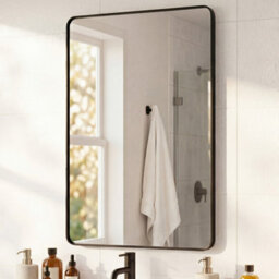 Yezi Wall Mirror 50X75Cm Bathroom Hallway Vanity Mirror Tempered Glass - thumbnail 1