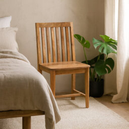 Wyld Haus Verona Solid Mango Wood Dining Chair In Oak Finish