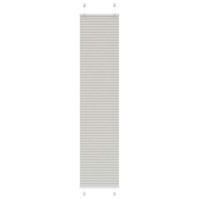 Walplus Pleated Blind Light Grey 40X200 Cm Fabric Width 39.4 Cm Polyester - image 1