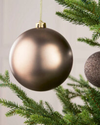 Werchristmas Mocha Extra Large Shatterproof Bauble Matt 15 Cm - thumbnail 4