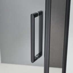 Fino Stone Carmen Niche 8mm Glass Shower Door In Black - 90 X 195Cm - thumbnail 7