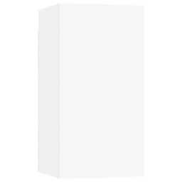Berkfield 4 Piece Tv Cabinet Set White Engineered Wood - thumbnail 5