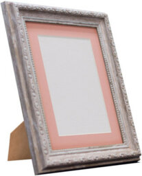 Frames By Post Shabby Chic Distressed Wood With Pink Mount For Image Size 10 X 8 Inch - thumbnail 3