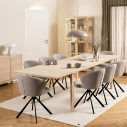 Furniture To Go Linley Extending Dining Table In White Pigmented Oiled Oak - thumbnail 4