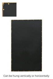 Mirroroutlet The Genestra Gold Modern Wall Leaner Garden Mirror 200 X 120Cm - thumbnail 4
