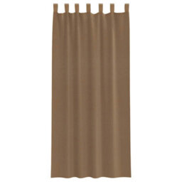 Berkfield Voile Curtains With Loops 2 Pcs Light Brown 140X225 Cm - thumbnail 4