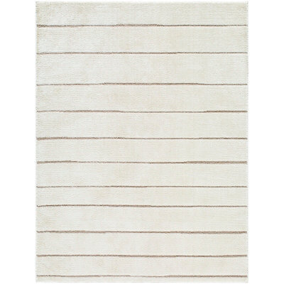 Livabliss Our Pnw Home Cascade-Modern Ivory Taupe Graphic High Pile Living Dining Bedroom Rug 80 X 220 Cm Easy Care, Non Shedding - image 1